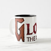 Naam logo tweekleurige koffiemok (Voorkant links)