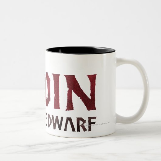 Naam logo tweekleurige koffiemok (Rechts)