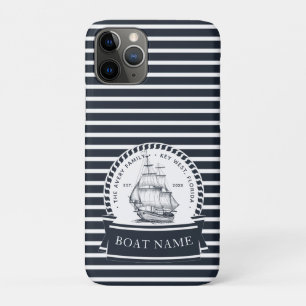 Naam Luxury Blue Boat iPhone 11 Pro Hoesje