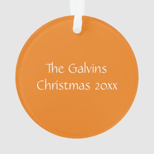 Naam Mandarin Duck Monogram Ornament (achterkant)