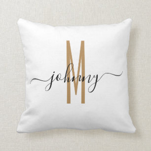 Naam Manuscript Monogrammed Stijl  Kussen
