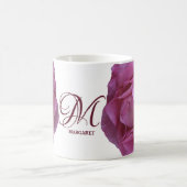  naam Margaret  roze rozen plezier Koffiemok (Center)