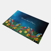 Naam marinesurrots zomerhuis deurmat (Schuin)