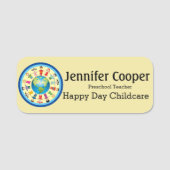 Naam Markering Kinder Logo Aangepaste tekstreeks v Naamplaatje (Voorkant)