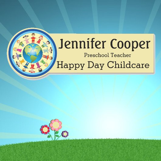 Naam Markering Kinder Logo Aangepaste tekstreeks v Naamplaatje