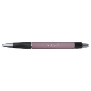 Naam Mauve Minimale Typografie Pen