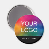 Naam medewerker personeelslid Aangepaste Logo Magneet (Voorkant / Achterkant)