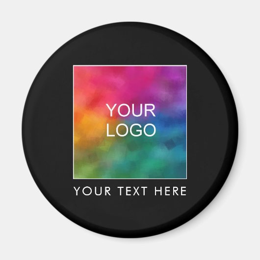 Naam medewerker van Business Logo Staff Magneet (Voorkant)