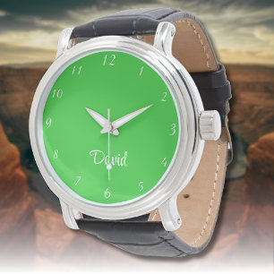 Naam Meisje Jongen Vrouwen Mannen Limoen groen E Horloge