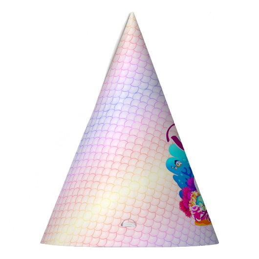 Naam Mermaid Birthday Party wijzigen Persoonlijk w Feesthoedjes (Links)