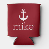 Naam met anker blikjeskoeler (Voorkant)