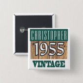 Naam met Button jaar 1955 (Voorkant /achterkant)