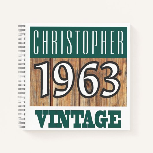 Naam met  Notitieboek jaar 1963 (Voorkant)