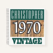 Naam met  Notitieboek jaar 1970 (Voorkant)
