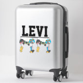 Naam met Video Game Controllers Sticker (Koffer)