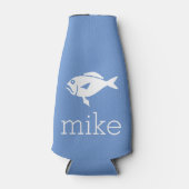 Naam met vis flesjeskoeler (Voorkant)