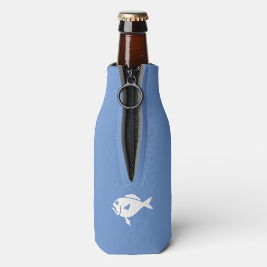 Naam met vis flesjeskoeler (Fles Achterkant)