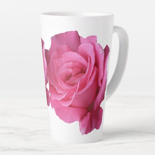  naam Miriam  roze rozenbloem Latte Mok (Rechterhoek)