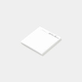 Naam modern kalligrafisch script post-it® notes (Schuin)
