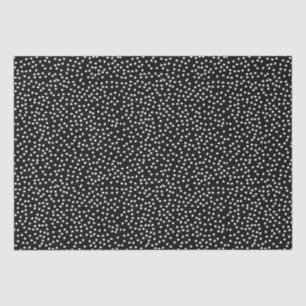 Naam Modern Leuk Polka Dot Zwart-wit Tissuepapier