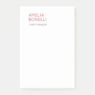 Naam Modern Minimalistisch Professioneel Eenvoudig Post-it® Notes
