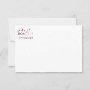 Naam Modern Minimalistisch Professioneel Eenvoudig RSVP Kaartje