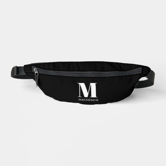 Naam modern Monogram Initiaal Heuptasje (Voorkant)