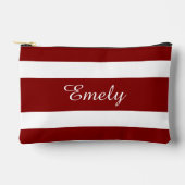 Naam modern rood script etui (Voorkant)