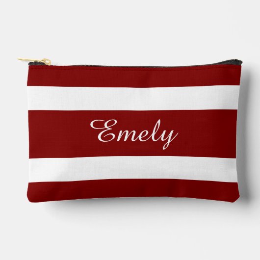 Naam modern rood script etui (Voorkant)