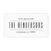 Naam moderne veelgebruikte Script-reeks Etiket (Voorkant)