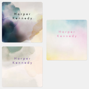 Naam moderne Waterverf Labels