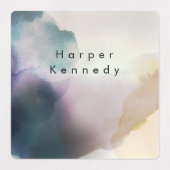 Naam moderne Waterverf Labels (Design 1)