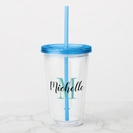 Naam monogram acryl tumbler glazen