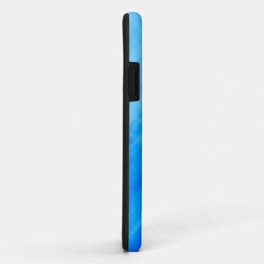 Naam Monogram Blauw Case-Mate iPhone Case (Achterkant/rechts)