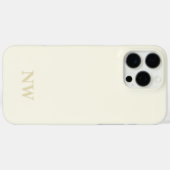 Naam Monogram Classic Minimalist Case-Mate iPhone Case (Achterkant (horizontaal))
