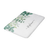 Naam Monogram Eucalyptus Griekenland Badmat (Gekanteld)