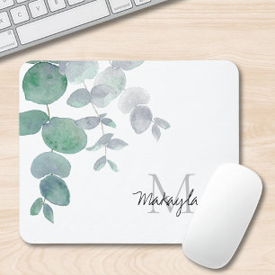 Naam Monogram Eucalyptus Griekenland Muismat
