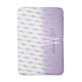 Naam Monogram Farmhouse Lavender Flower Pattern Badmat (Voorkant Verticaal)
