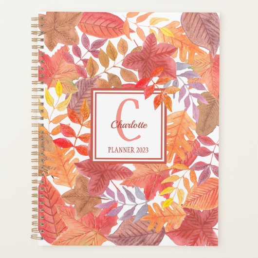 Naam Monogram Foliage Planner (Voorkant)