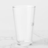 Naam & Monogram in Grijs Glas (Rechts)