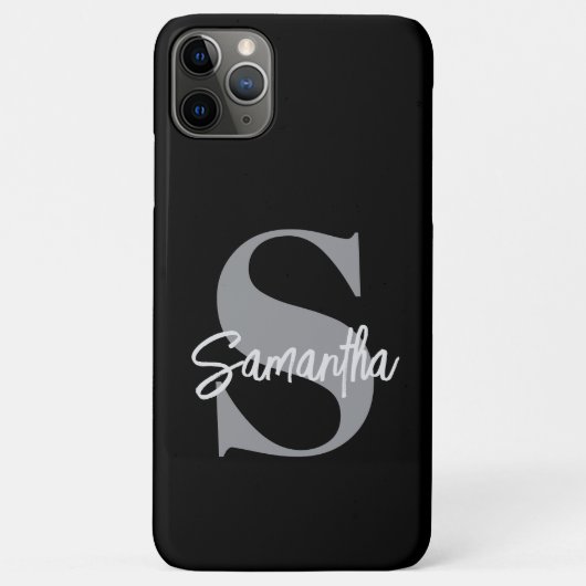 Naam Monogram Initiaal Case-Mate iPhone Case (Achterkant)