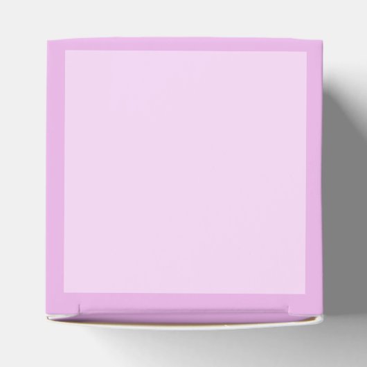 Naam Monogram Initiaal Letter Orchidee & Lila Bedankdoosjes (Bovenkant)