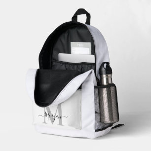 Naam Monogram Initiaal personaliseren Bedrukte Rugzak
