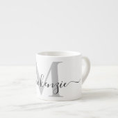 Naam Monogram Initiaal personaliseren Espresso Kop (Voorkant rechts)