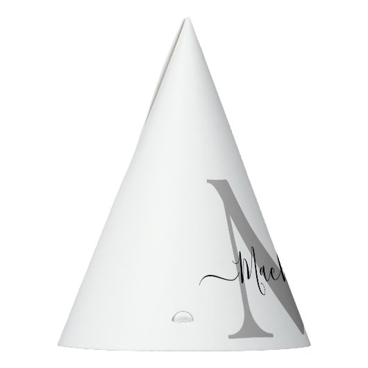 Naam Monogram Initiaal personaliseren Feesthoedjes (Links)