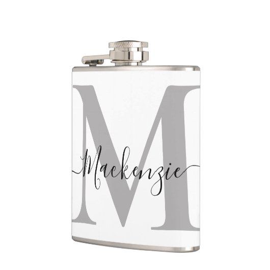 Naam Monogram Initiaal personaliseren Heupfles (Links)