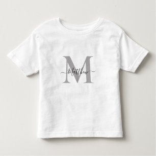 Naam Monogram Initiaal personaliseren Kinder Shirts