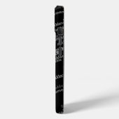 Naam Monogram Patroon Case-Mate iPhone Case (Achterkant / Links)