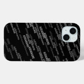 Naam Monogram Patroon Case-Mate iPhone Case (Achterkant (horizontaal))