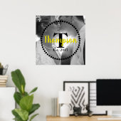 Naam monogram poster (Thuiskantoor)